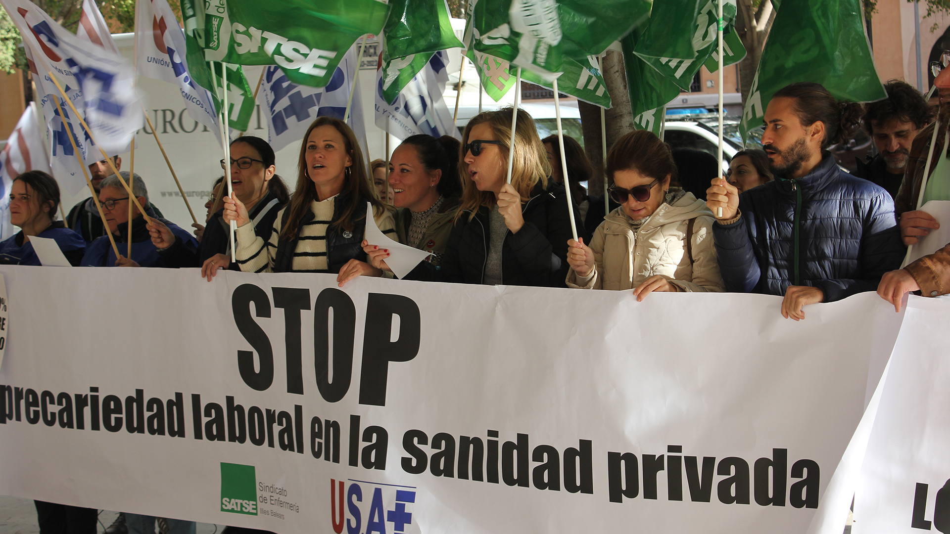 Instante de una concentración de la sanidad privada